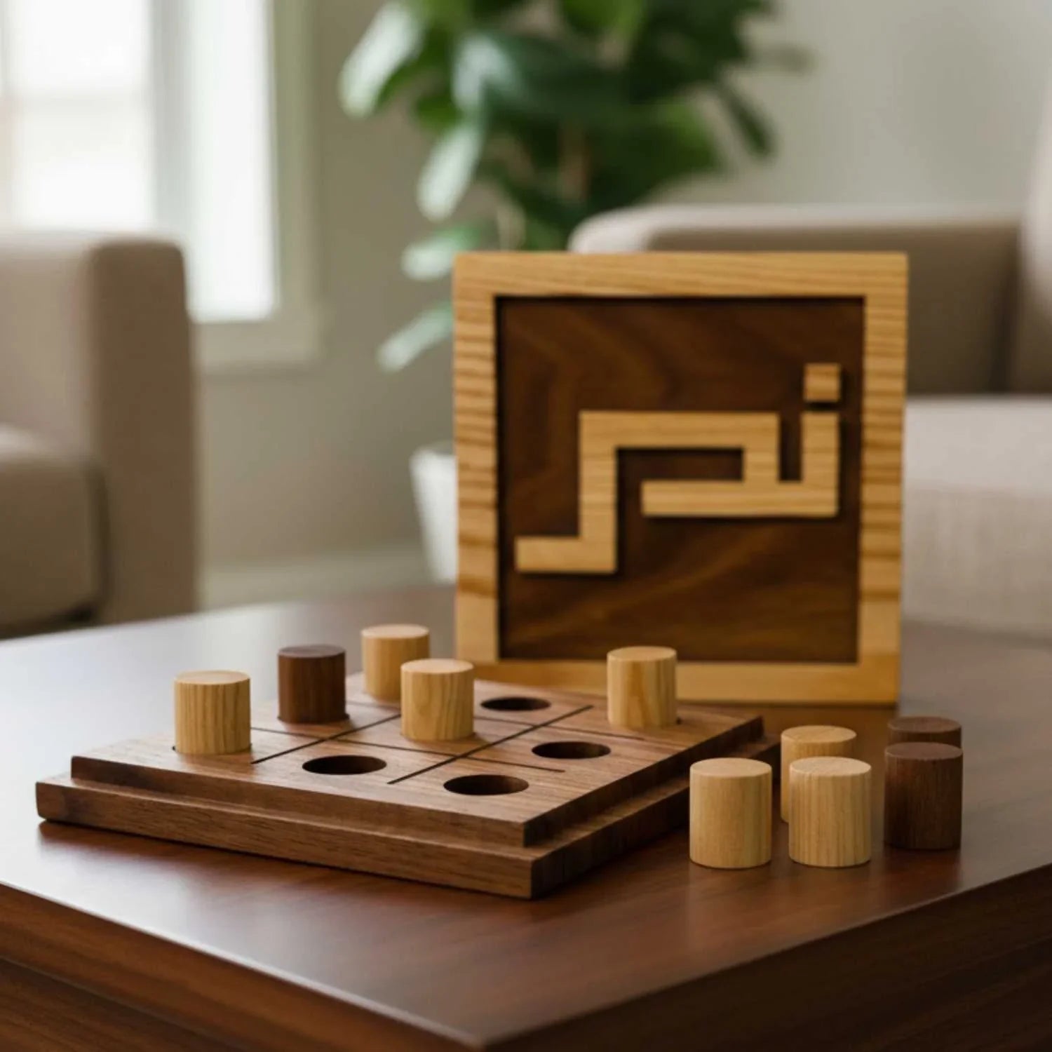 Birthday gift idea tic tac toe wooden product | The Makers Society Dubai UAE