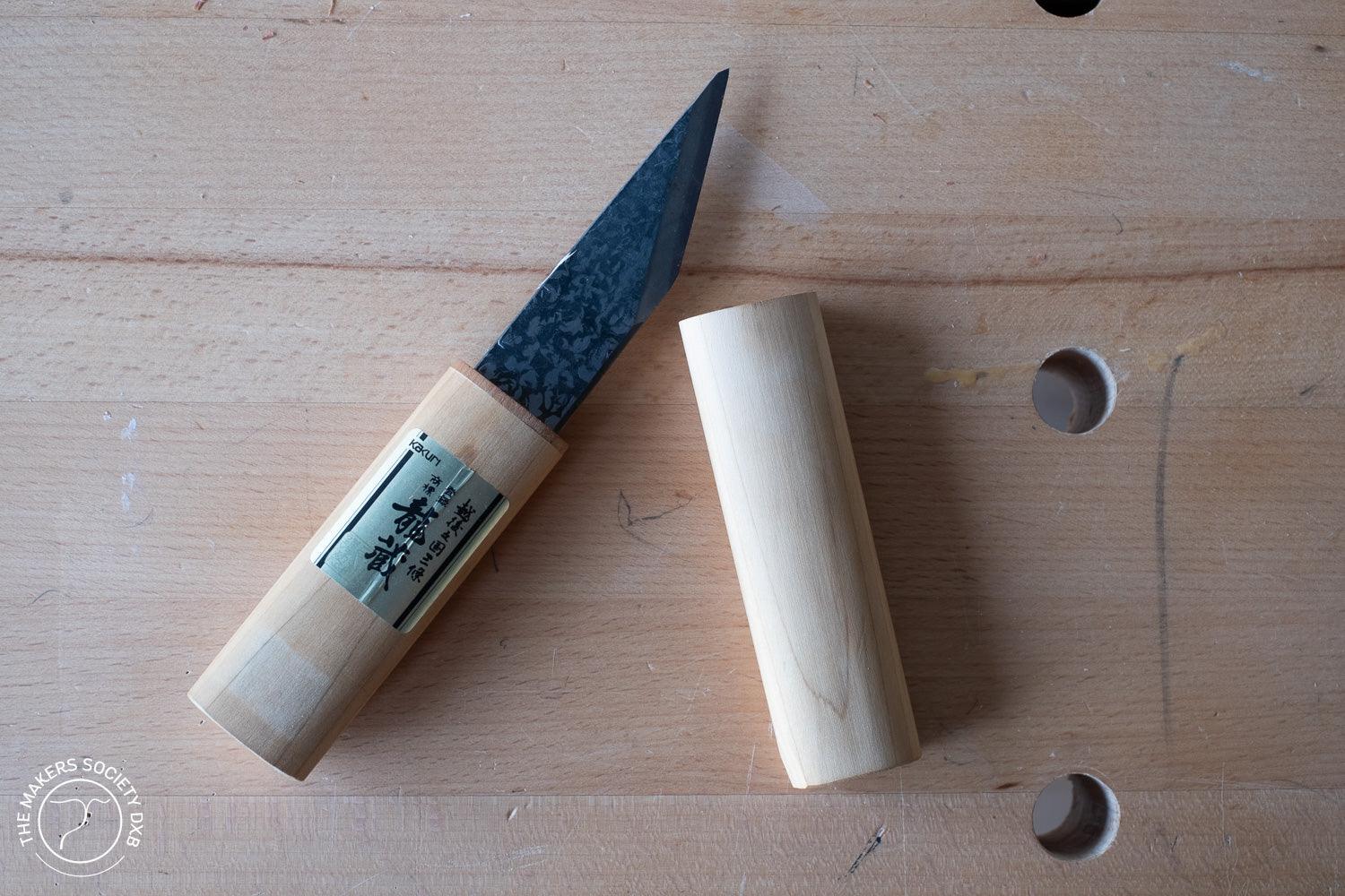 Kakuri Carving Knife 24mm with Protective Cap open sold by The Makers Society Dubai