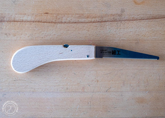 Kakuri Mini Folding Saw full top view sold by The Makers Society Dubai