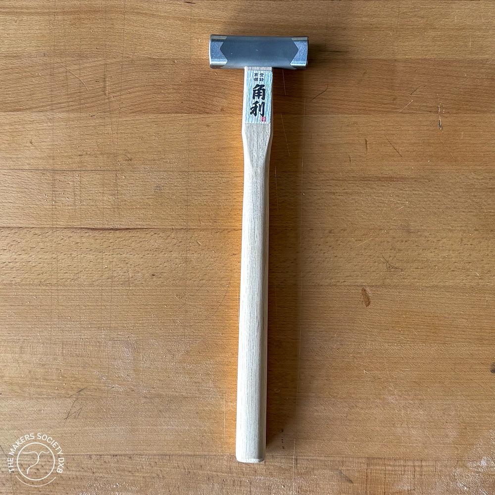 Kakuri Square-Head Hammer 225g Silver color full top view sold by The Makers Society Dubai