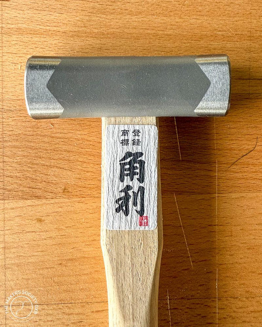 Kakuri Square-Head Hammer 225g Silver color close up view sold by The Makers Society Dubai
