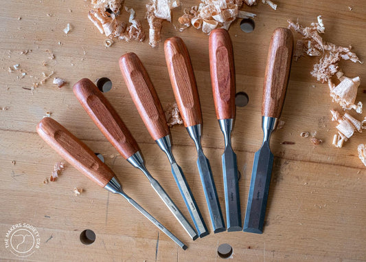 Luban Bench Chisel Set 6 Pieces top view sold by The Makers Society Dubai