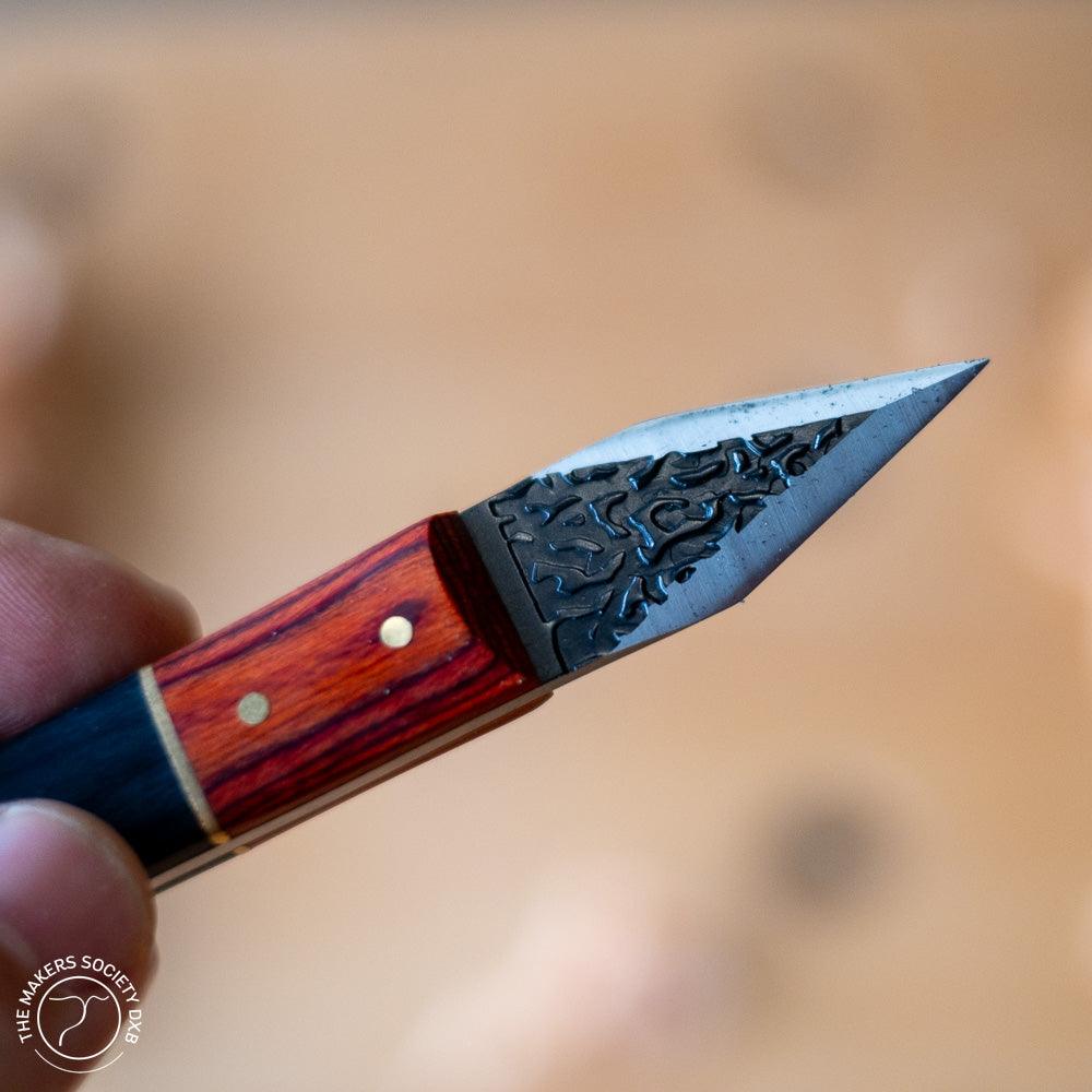 Luban Marking Knife Set 3 Pieces close up view sold by The Makers Society Dubai
