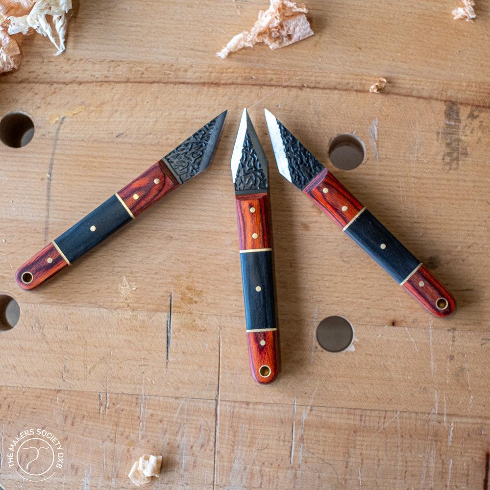 Luban Marking Knife Set 3 Pieces top view sold by The Makers Society Dubai