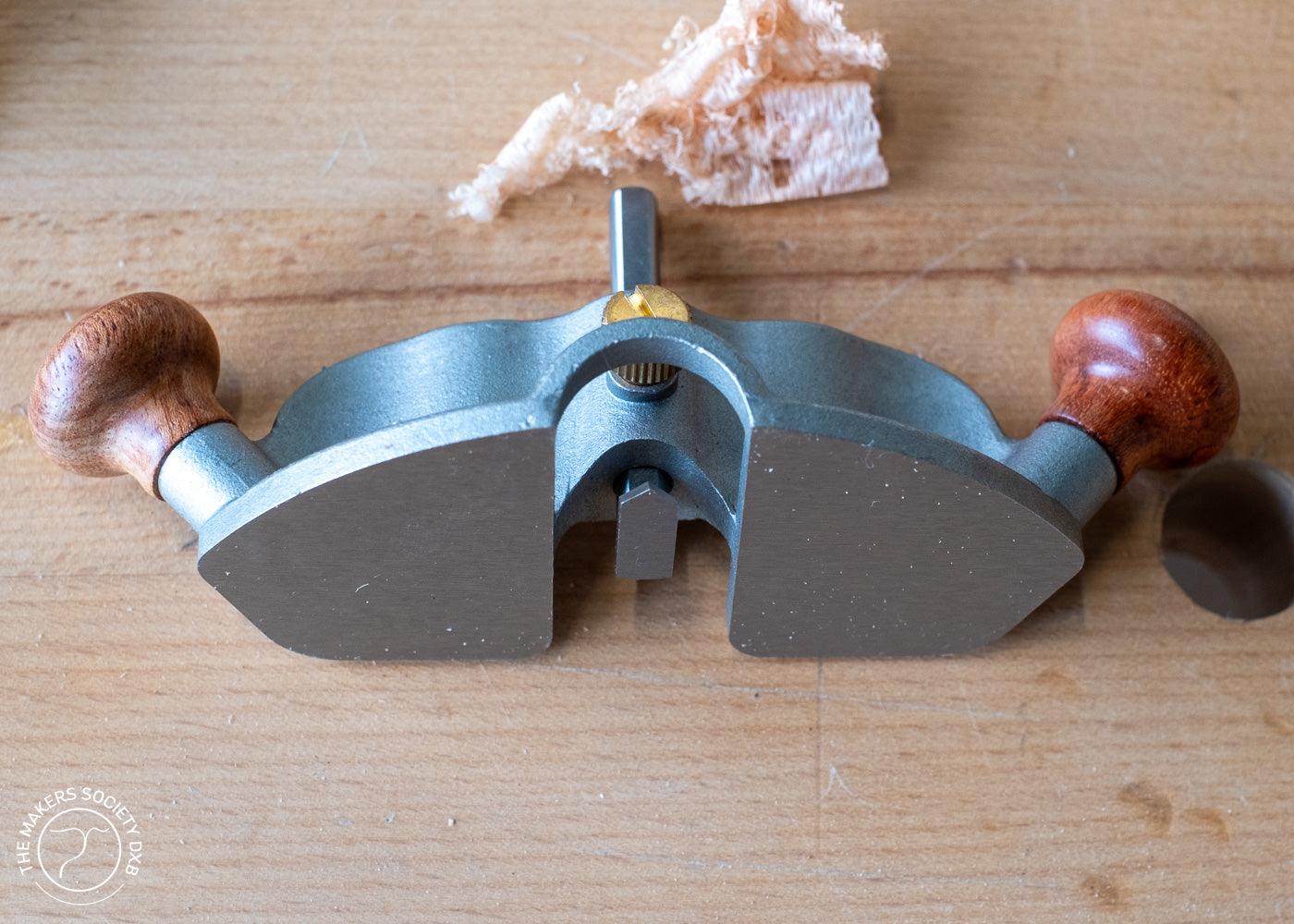 Luban Router Plane #1 Precision Joinery Tool bottom view sold by The Makers Society Dubai