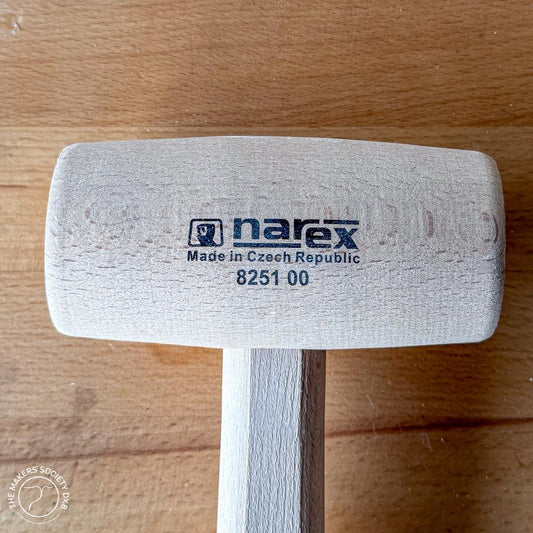 Narex joiner mallet 60x120 head detail sold. by The Makers Society Dubai