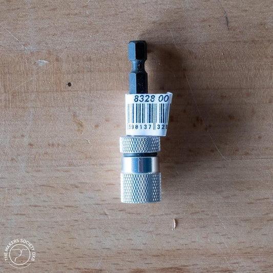 Narex Adjustable Magnetic Bit Holder – 1/4" x 70mm top view sold by The Makers Society Dubai