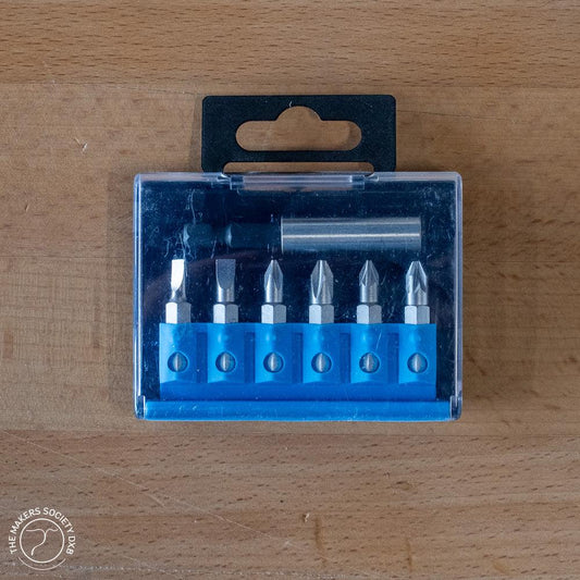 Narex Bit Set 1/4" with Magnetic Holder, 7 Pieces in the original box sold by The Makers Society Dubai