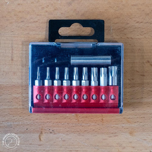 Narex Bit Set 1/4" with Magnetic Holder, 10 Pieces in the original box sold by The Makers Society Dubai