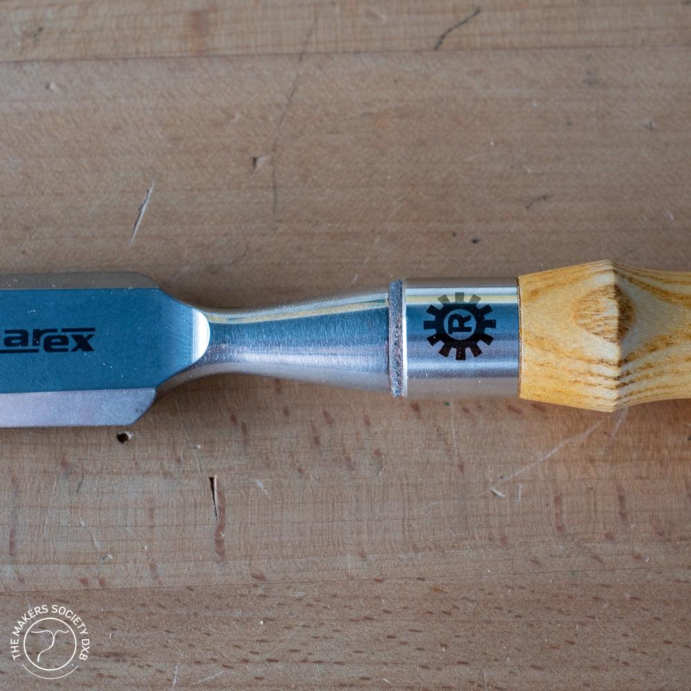 Narex Richter Extra Bevel Edge Chisel Set  6 Piece chisel detail with high quality cryogenic treatment sold by The Makers Society Dubai