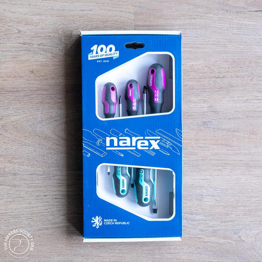 Narex S Line Profi Screwdriver Set – 5 Pieces in the original box sold by The Makers Society Dubai