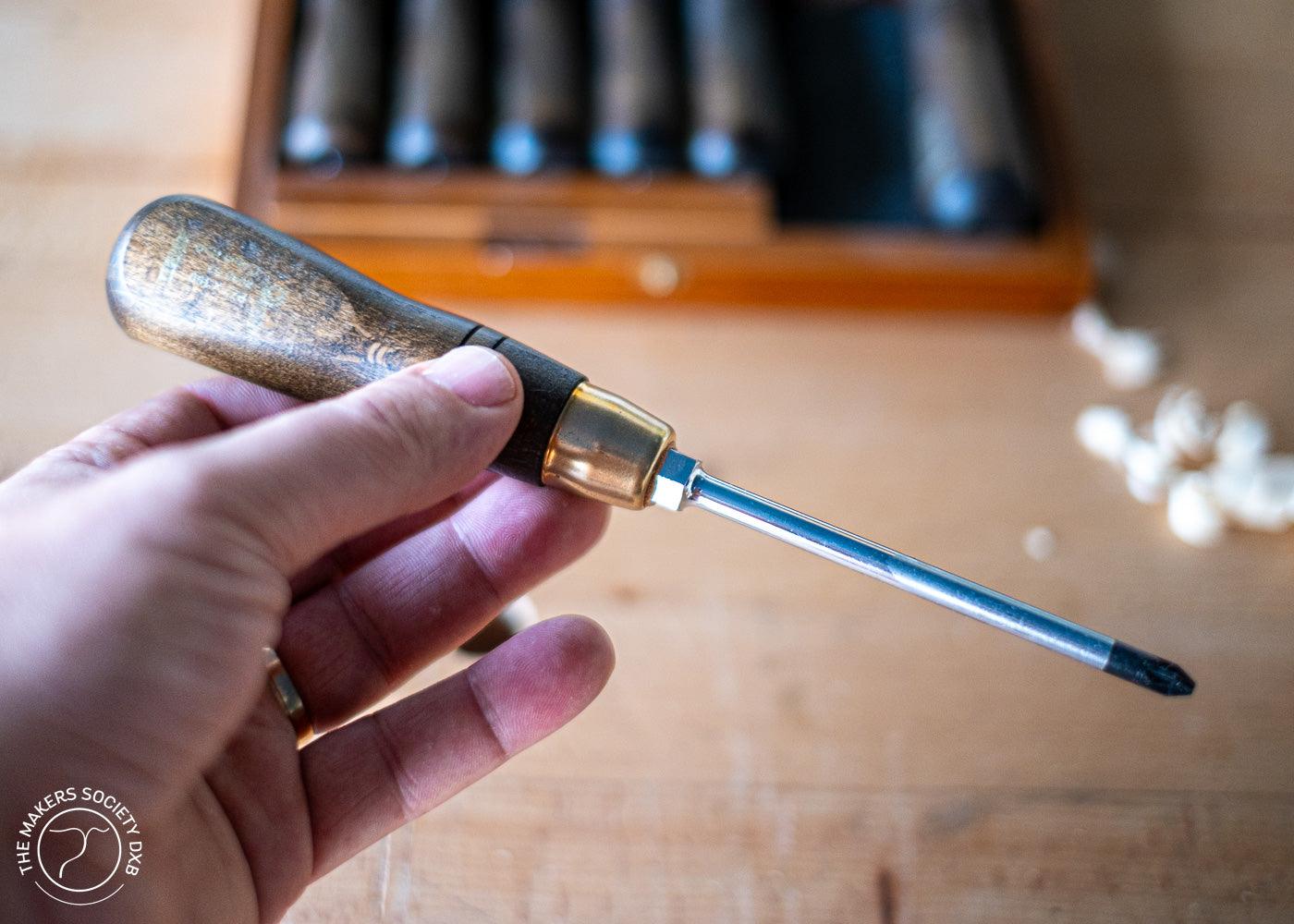 Narex screwdriver wood line series close up