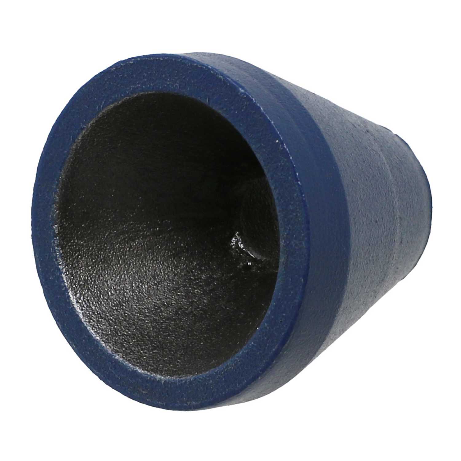 Interior view of Kakuri chisel hoop setting jig showing hollow cavity for fitting over chisel handle.