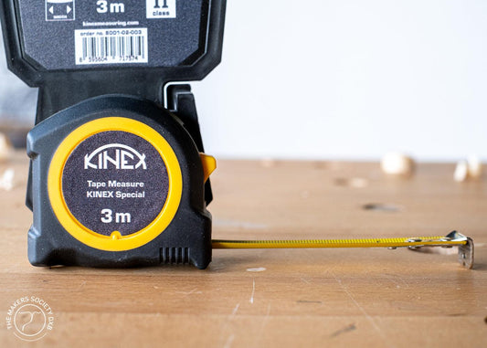 K-Met tape measure 3 meters long with side view and tape extended sold by The Makers Society Dubai